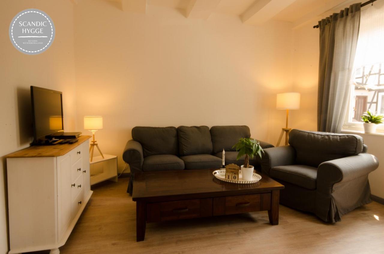 Ferienwohnung Scandic Hygge Bevern Im Weserbergland Exterior foto